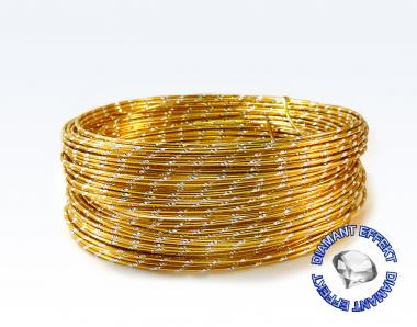 Aludraht Diamant Look 2mm x 30m GOLD SPARPACK 
