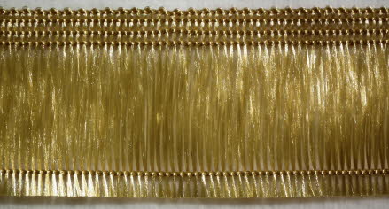 Haarfransen selbstklebend gold 40 mm 